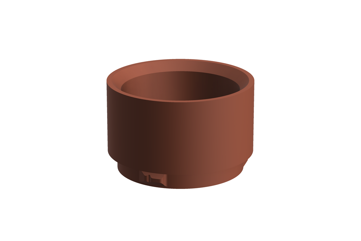 CapCup L | 3D Geprinte Modulaire Vaas L - Terracotta