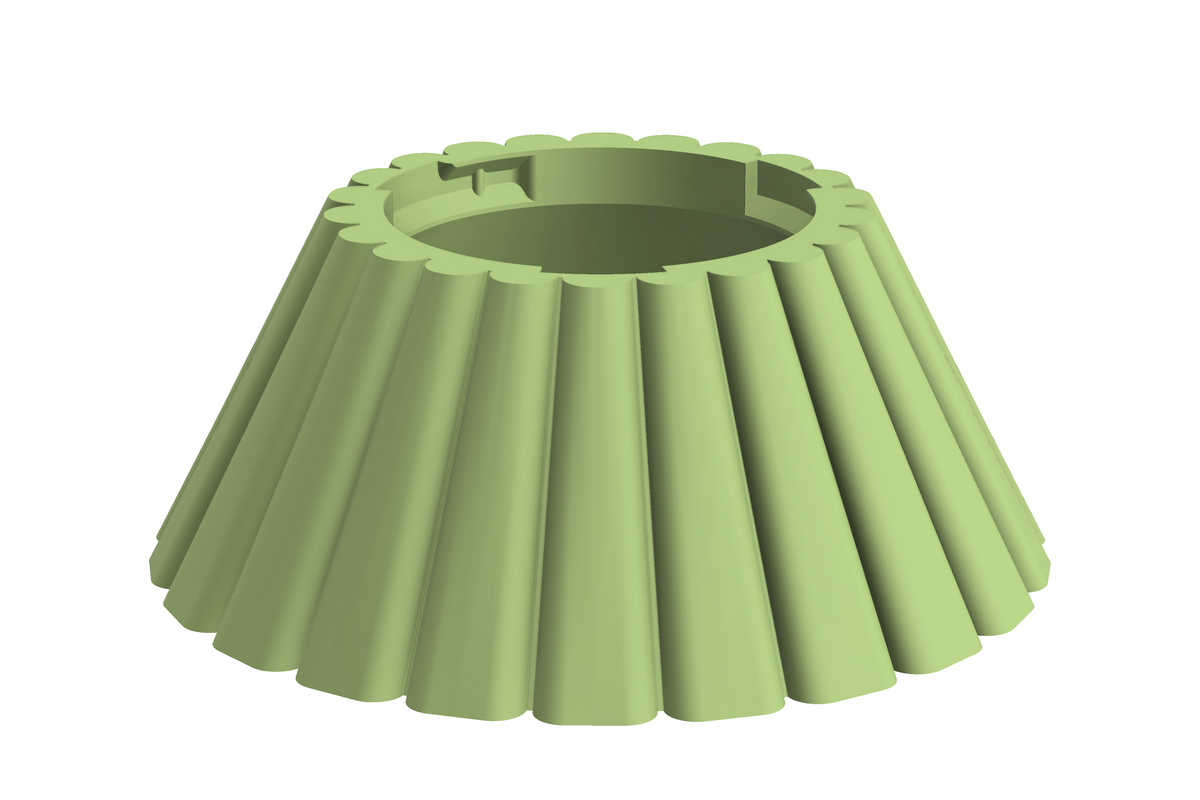 Base Dune | 3D Geprinte Modulaire Vaas L - Apple Green