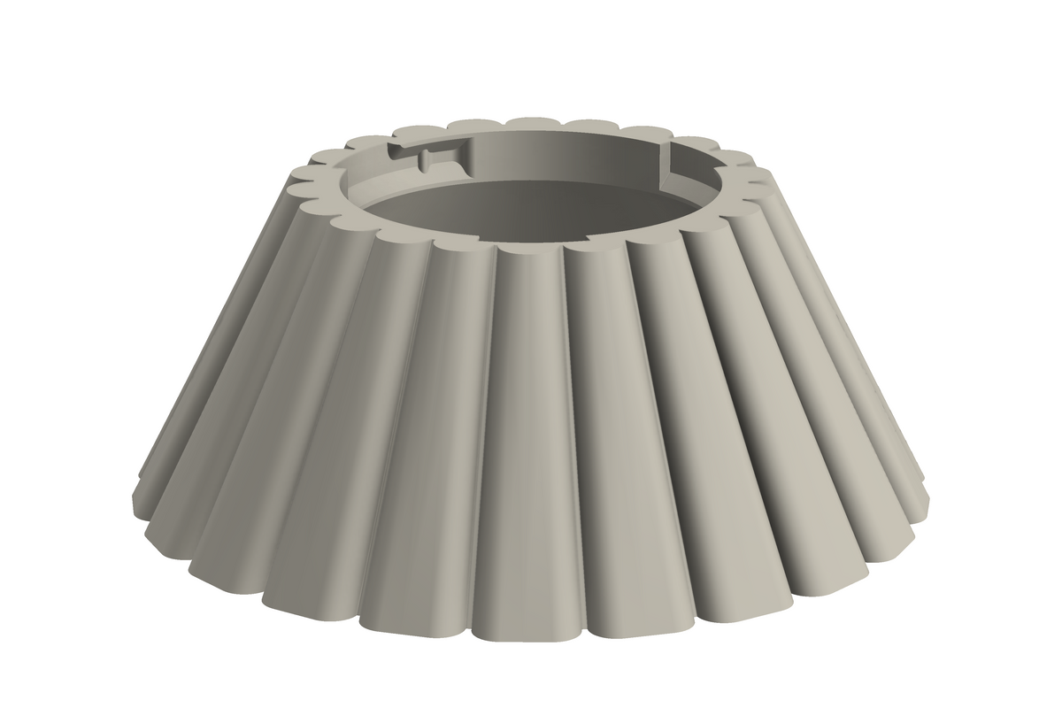 Base Dune | 3D Geprinte Modulaire Vaas L - Bone White