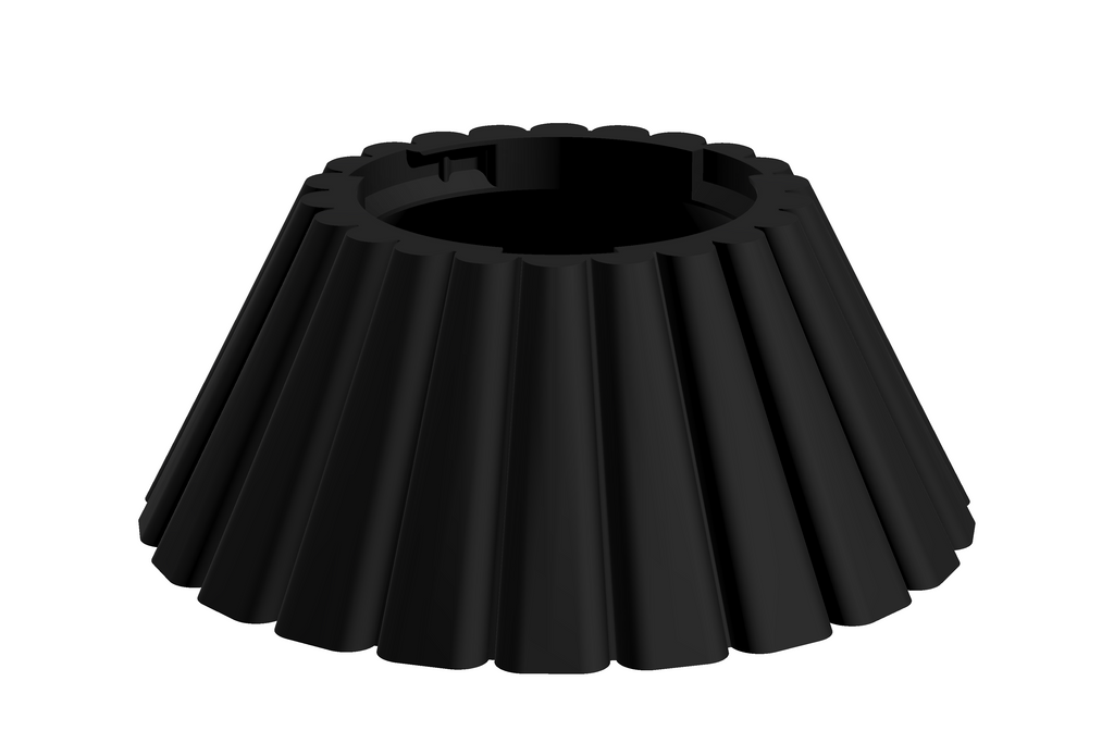Base Dune | 3D Geprinte Modulaire Vaas L - Charcoal Black