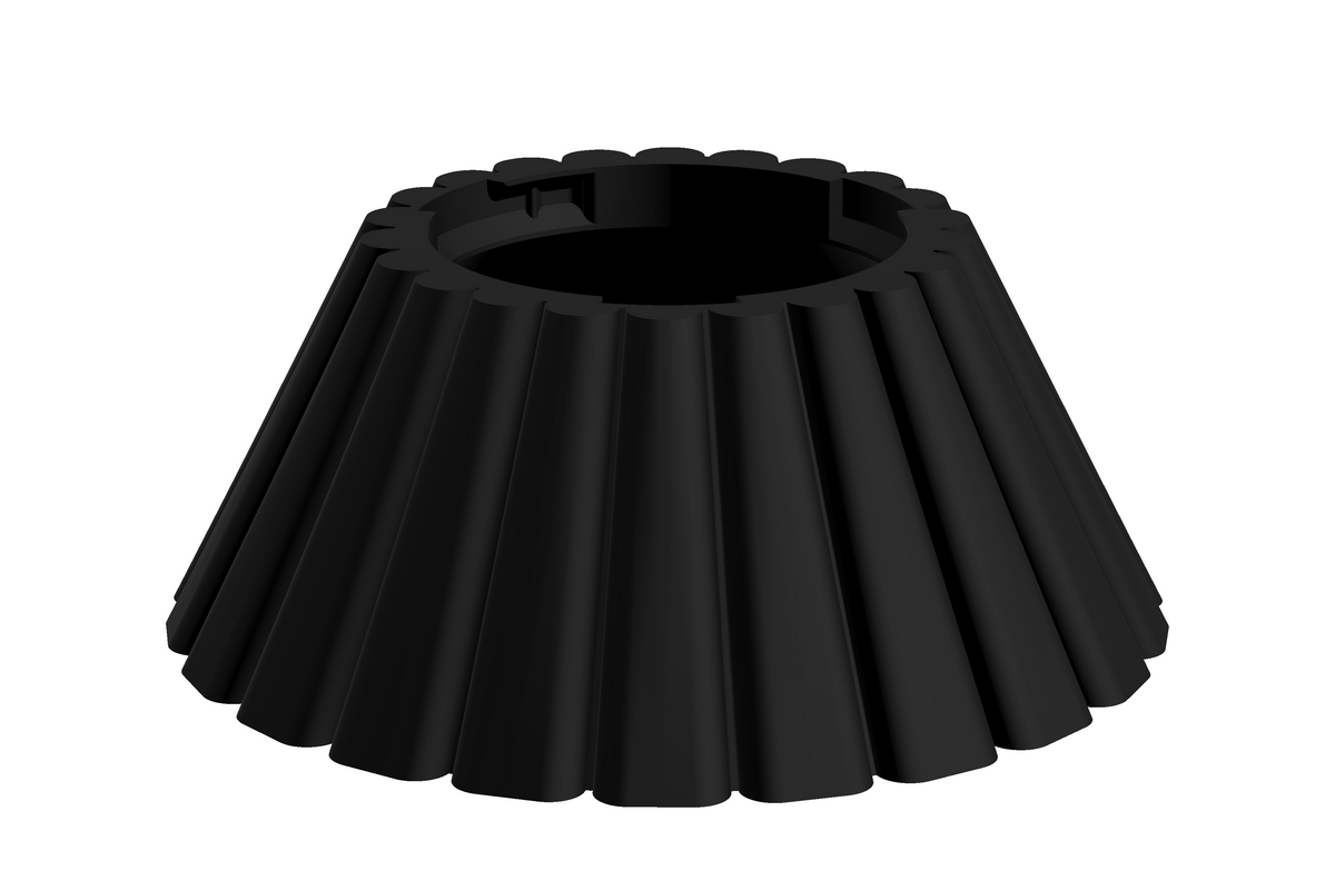 Base Dune | 3D Geprinte Modulaire Vaas L - Charcoal Black
