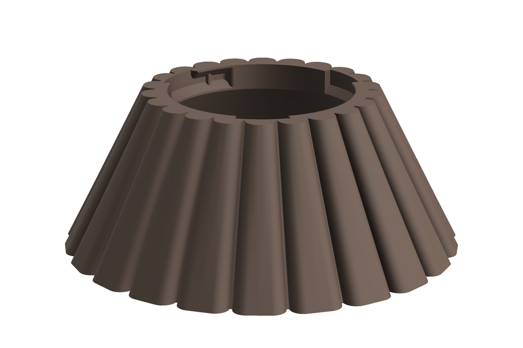 Base Dune | 3D Geprinte Modulaire Vaas L - Dark Brown