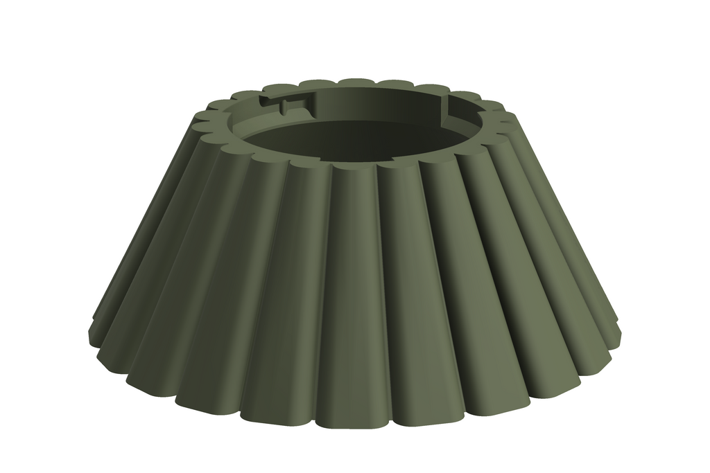 Base Dune | 3D Geprinte Modulaire Vaas L - Dark Green