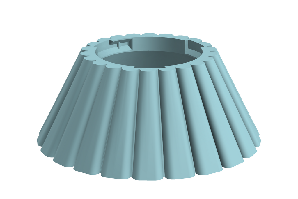 Base Dune | 3D Geprinte Modulaire Vaas L - Ice Blue