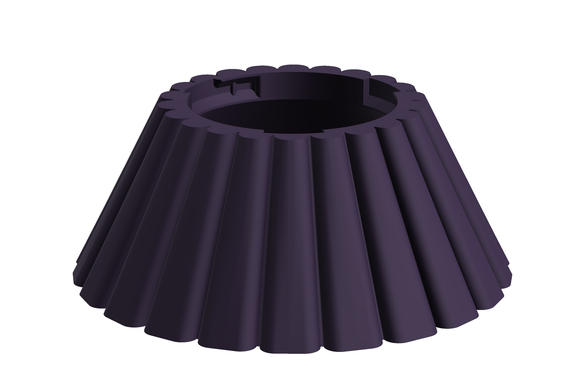 Base Dune | 3D Geprinte Modulaire Vaas L - Indigo Purple