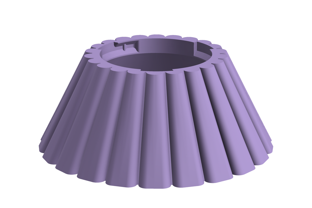 Base Dune | 3D Geprinte Modulaire Vaas L - Lilac Purple