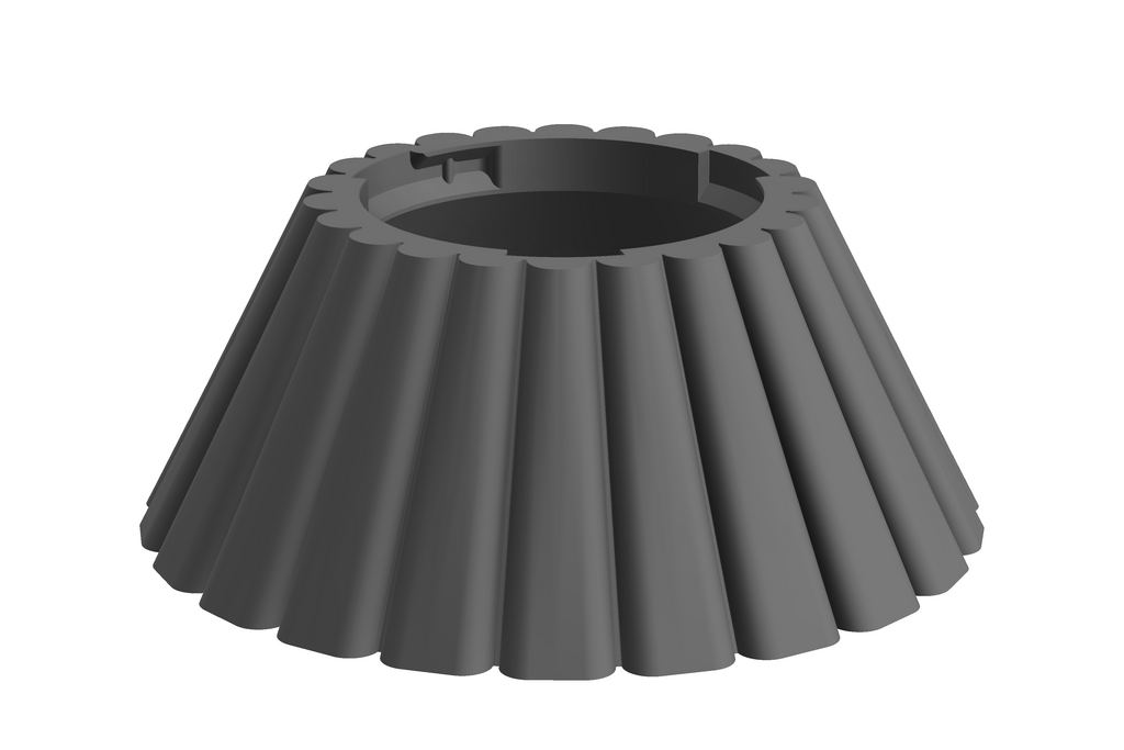 Base Dune | 3D Geprinte Modulaire Vaas L - Nardo Gray