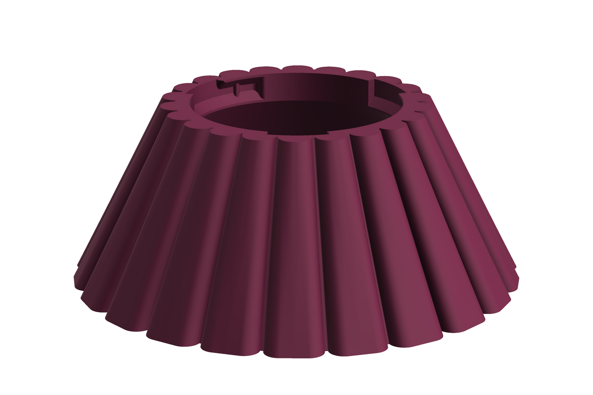 Base Dune | 3D Geprinte Modulaire Vaas L - Plum