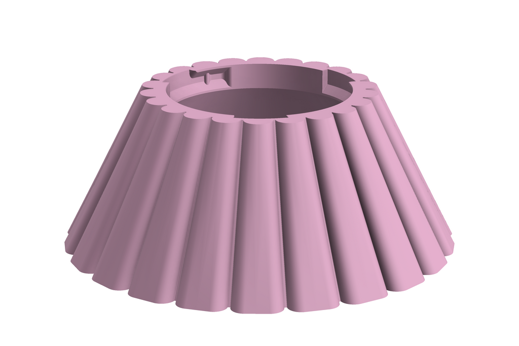 Base Dune | 3D Geprinte Modulaire Vaas L - Sakura Pink