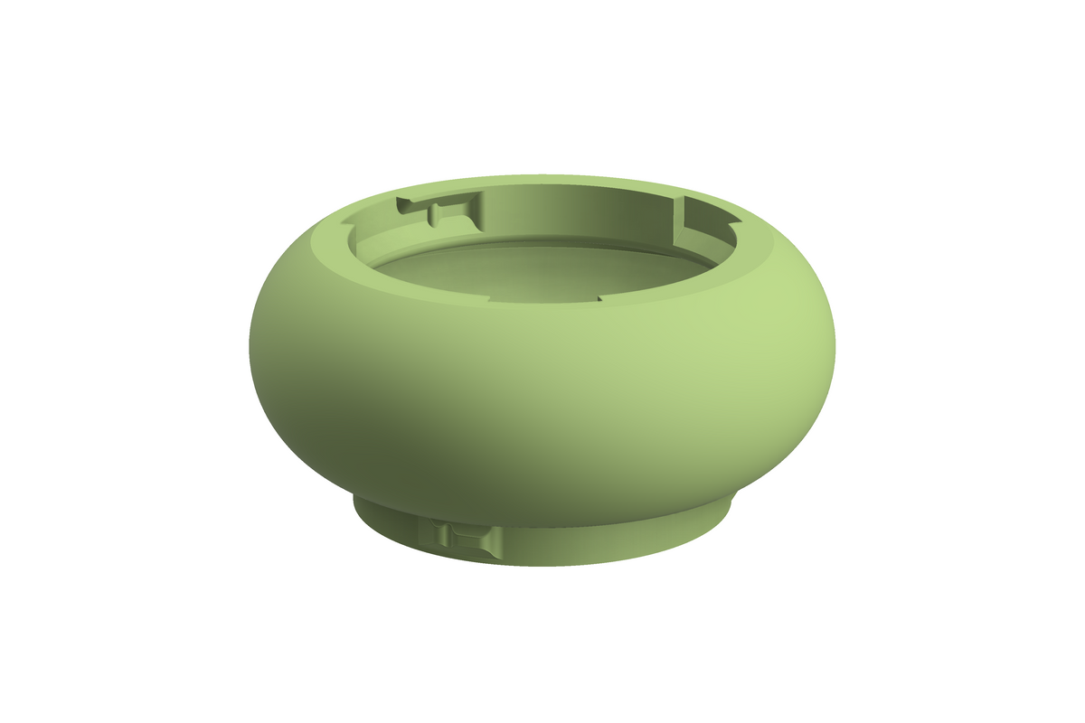 Puck | 3D Geprinte Modulaire Vaas L - Apple Green