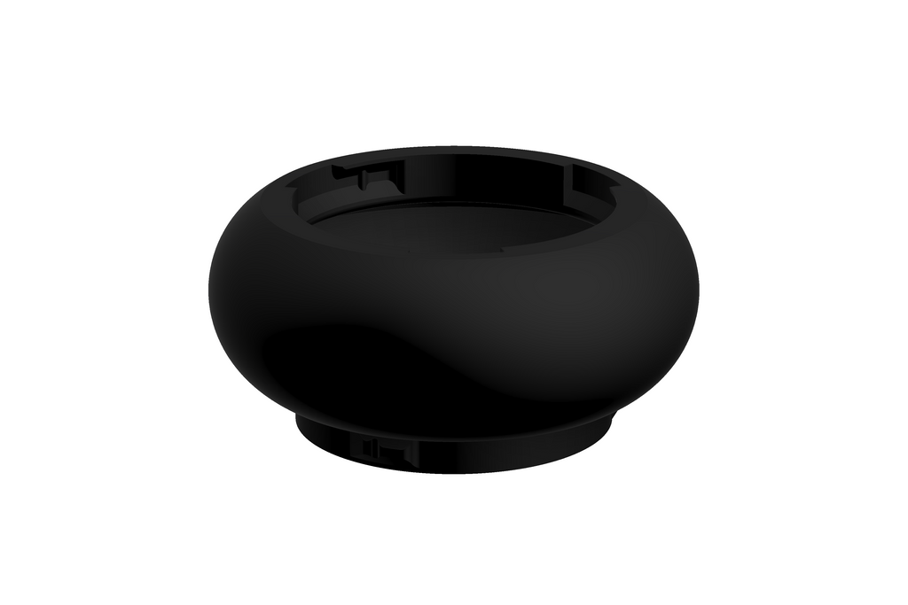 Puck | 3D Geprinte Modulaire Vaas L - Charcoal Black