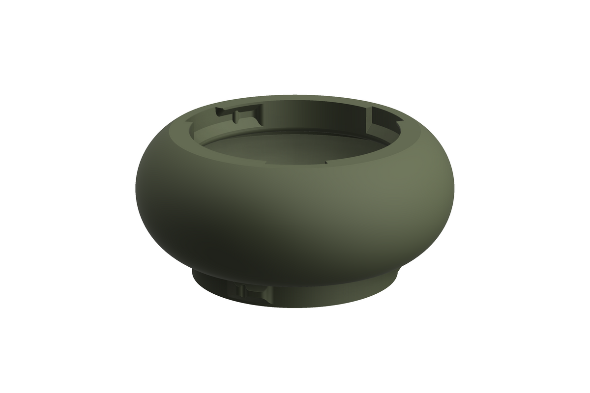 Puck | 3D Geprinte Modulaire Vaas L - Dark Green
