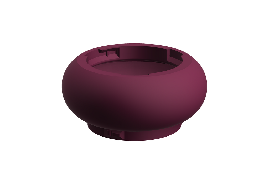 Puck | 3D Geprinte Modulaire Vaas L - Plum