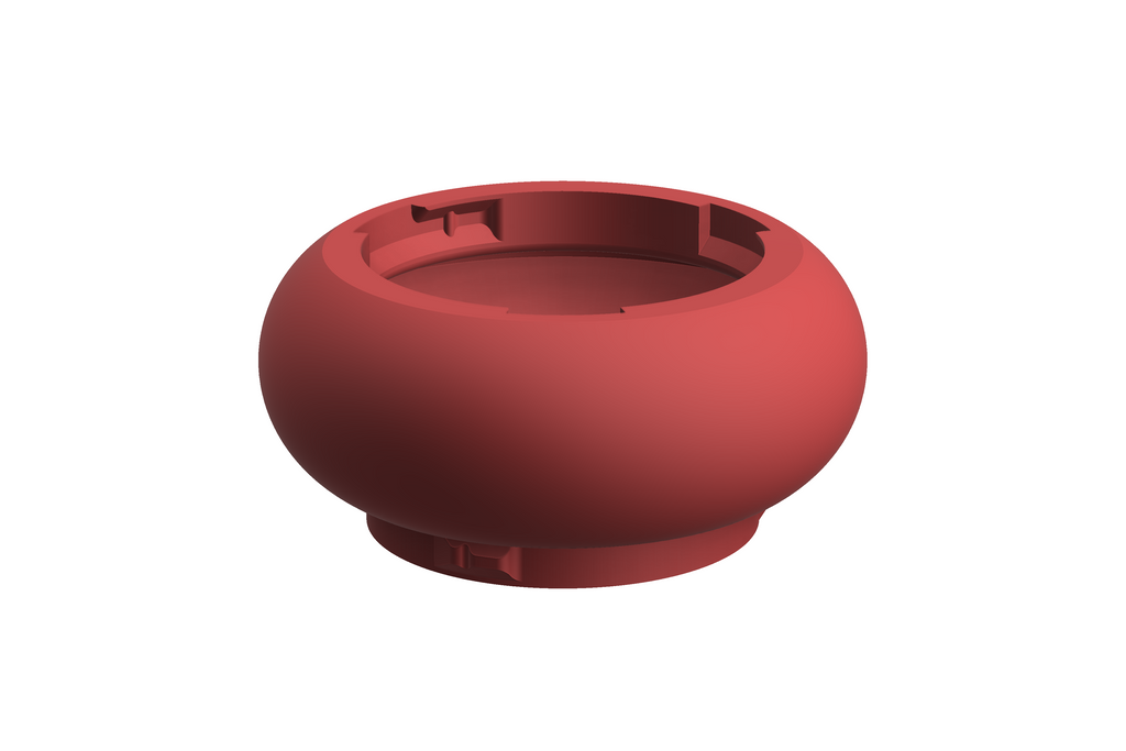 Puck | 3D Geprinte Modulaire Vaas L - Scarlet Red