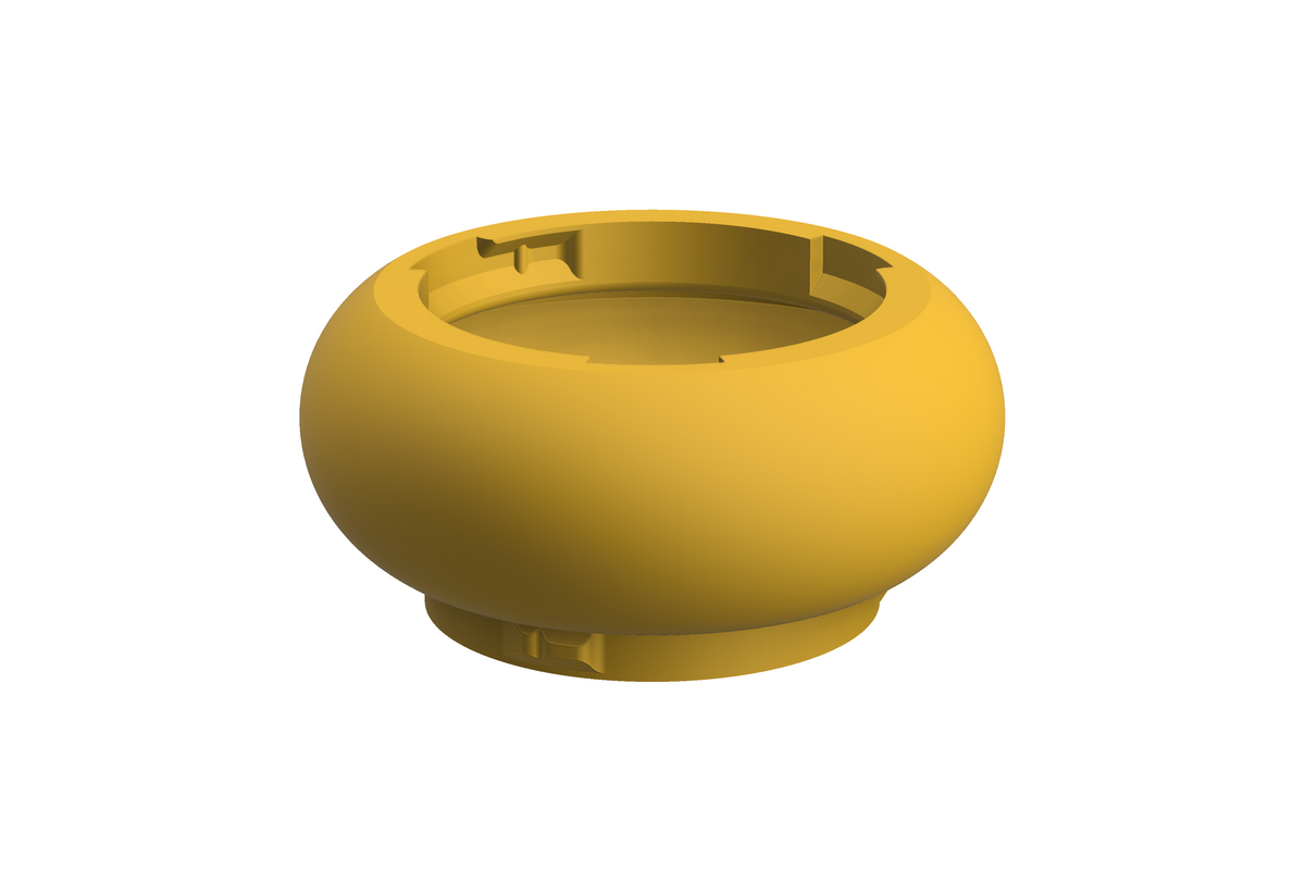 Puck | 3D Geprinte Modulaire Vaas L - Sunflower Yellow