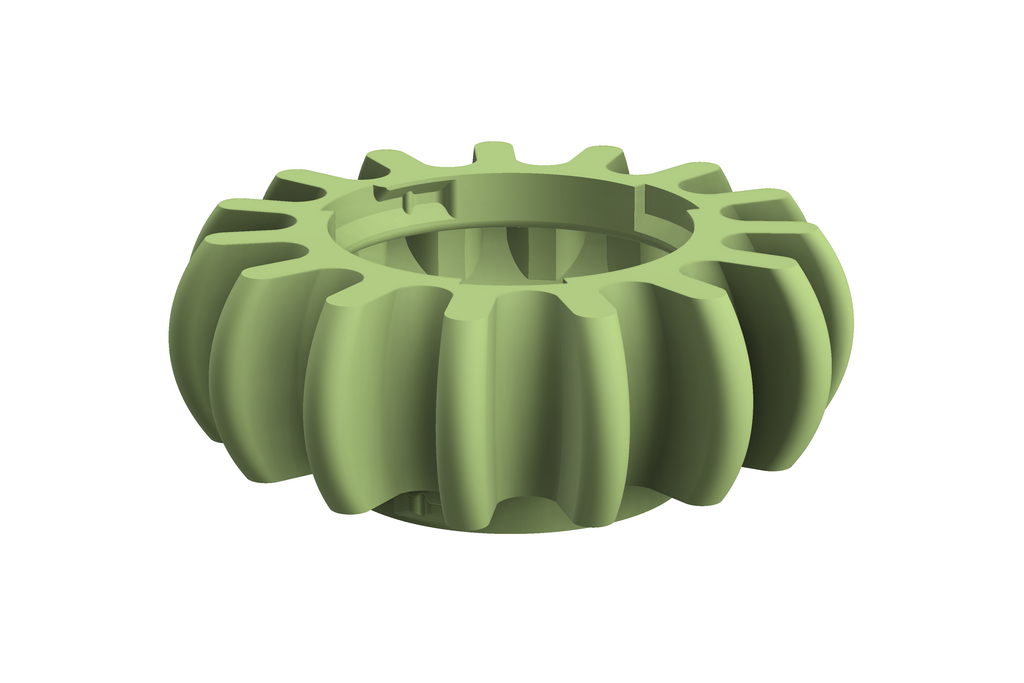 Sol | 3D Geprinte Modulaire Vaas L - Apple Green