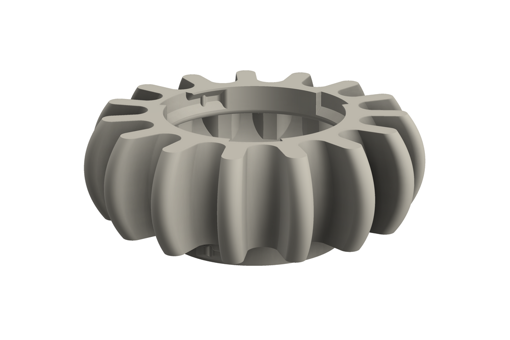 Sol | 3D Geprinte Modulaire Vaas L - Bone White