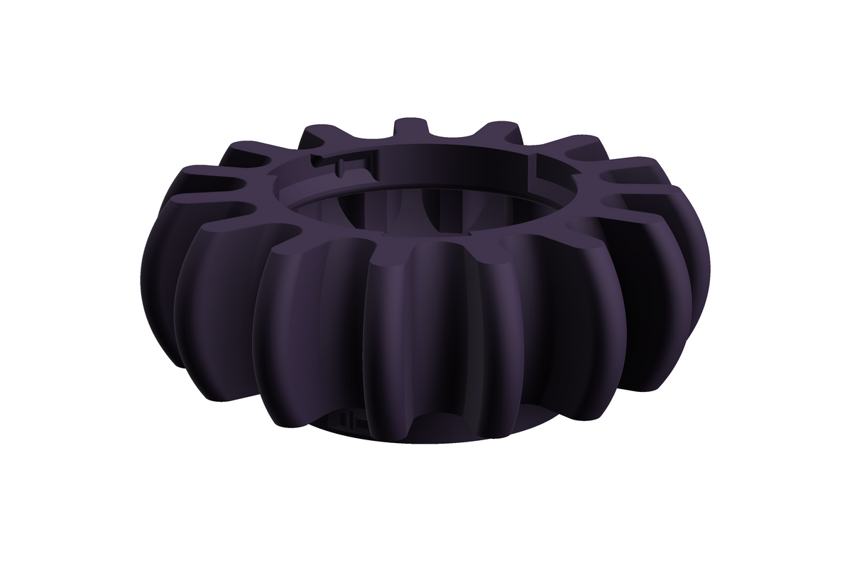 Sol | 3D Geprinte Modulaire Vaas L - Indigo Purple