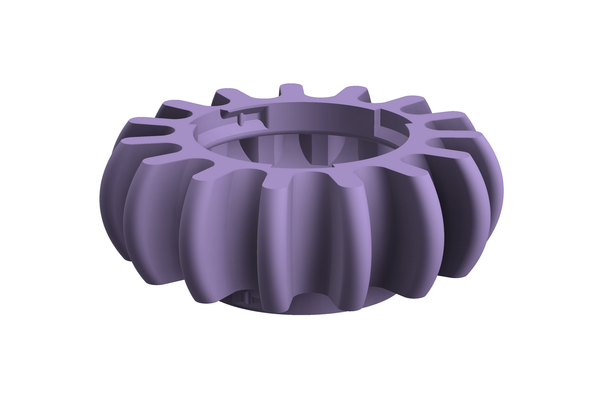 Sol | 3D Geprinte Modulaire Vaas L - Lilac Purple