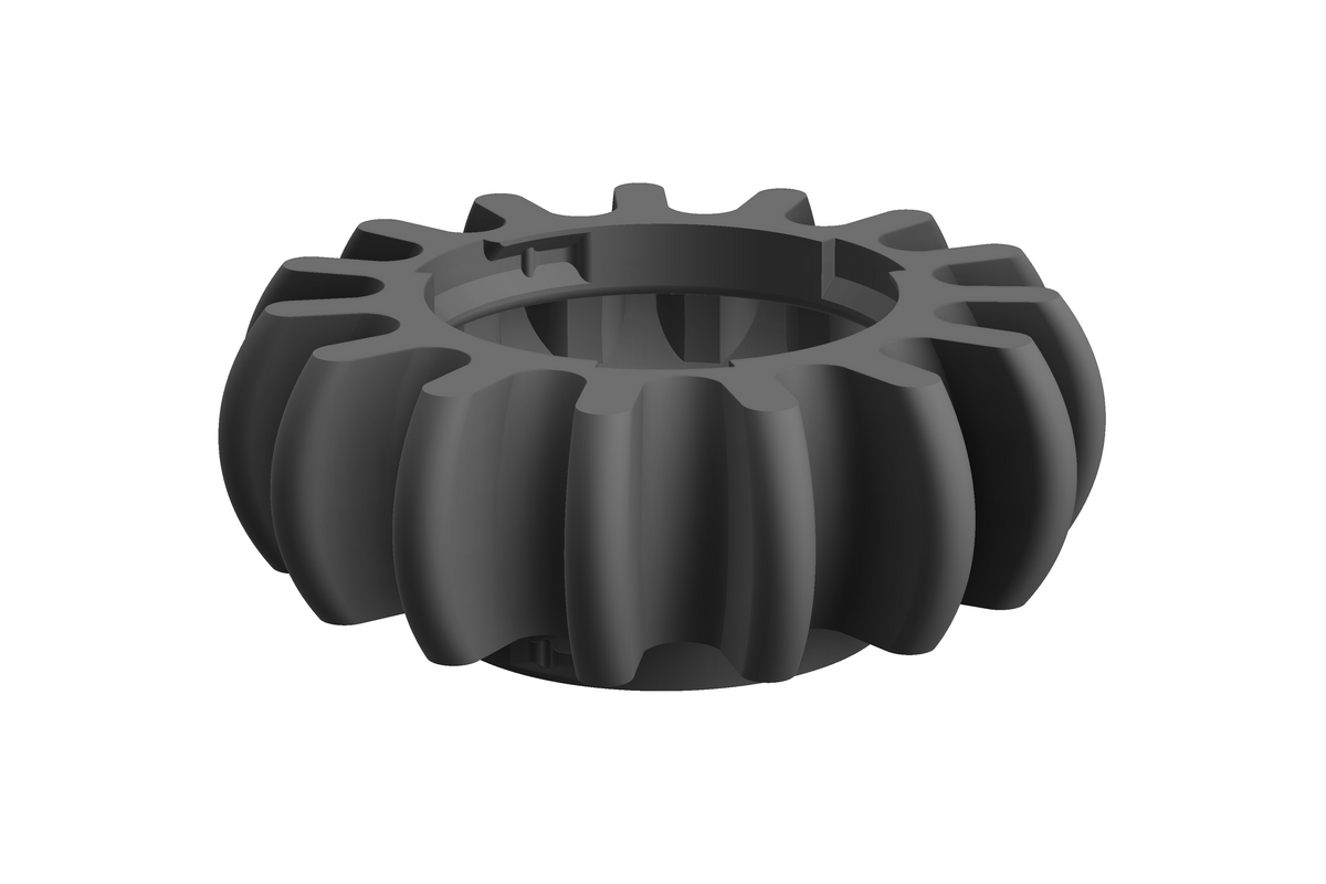 Sol | 3D Geprinte Modulaire Vaas L - Nardo Gray