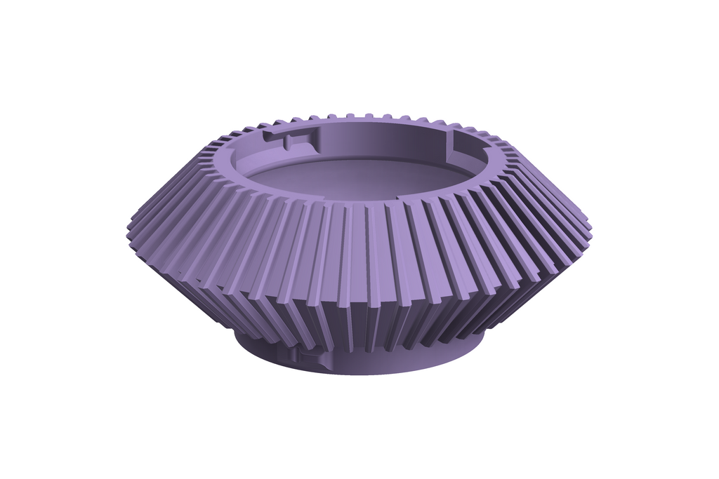 UFO | 3D Geprinte Modulaire Vaas L - Lilac Purple