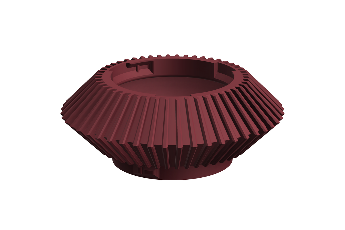 UFO | 3D Geprinte Modulaire Vaas L - Maroon Red