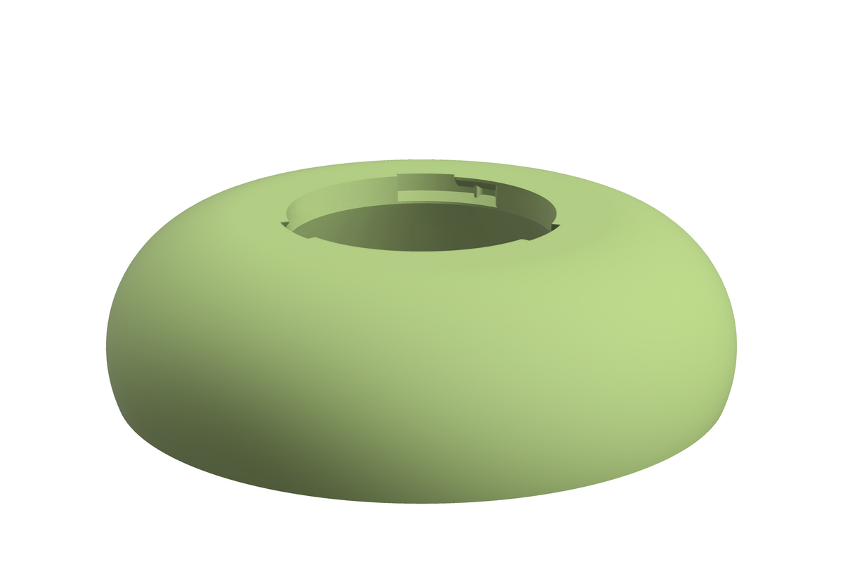 Base Boulder | 3D Geprinte Modulaire XXL Vaas - Apple Green
