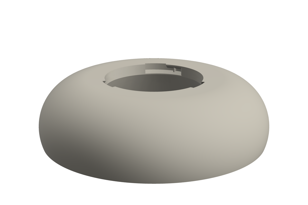 Base Boulder | 3D Geprinte Modulaire XXL Vaas - Bone White
