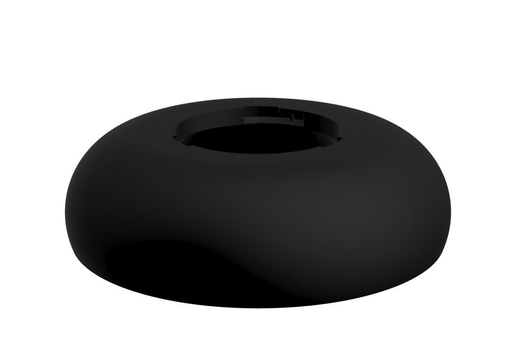 Base Boulder | 3D Geprinte Modulaire XXL Vaas - Charcoal Black