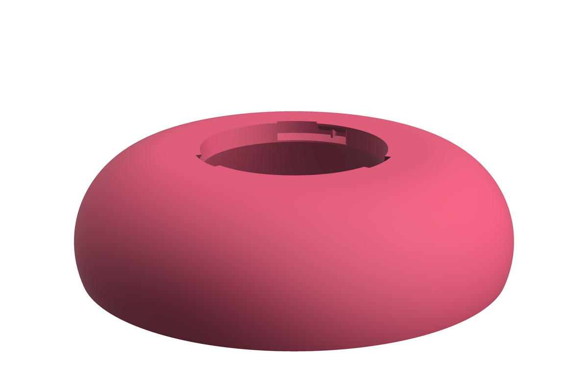 Base Boulder | 3D Geprinte Modulaire XXL Vaas - Hot Pink