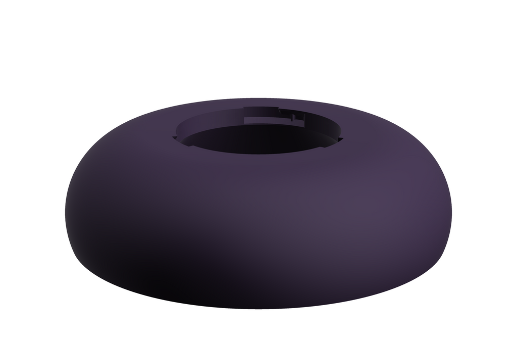 Base Boulder | 3D Geprinte Modulaire XXL Vaas - Indigo Purple