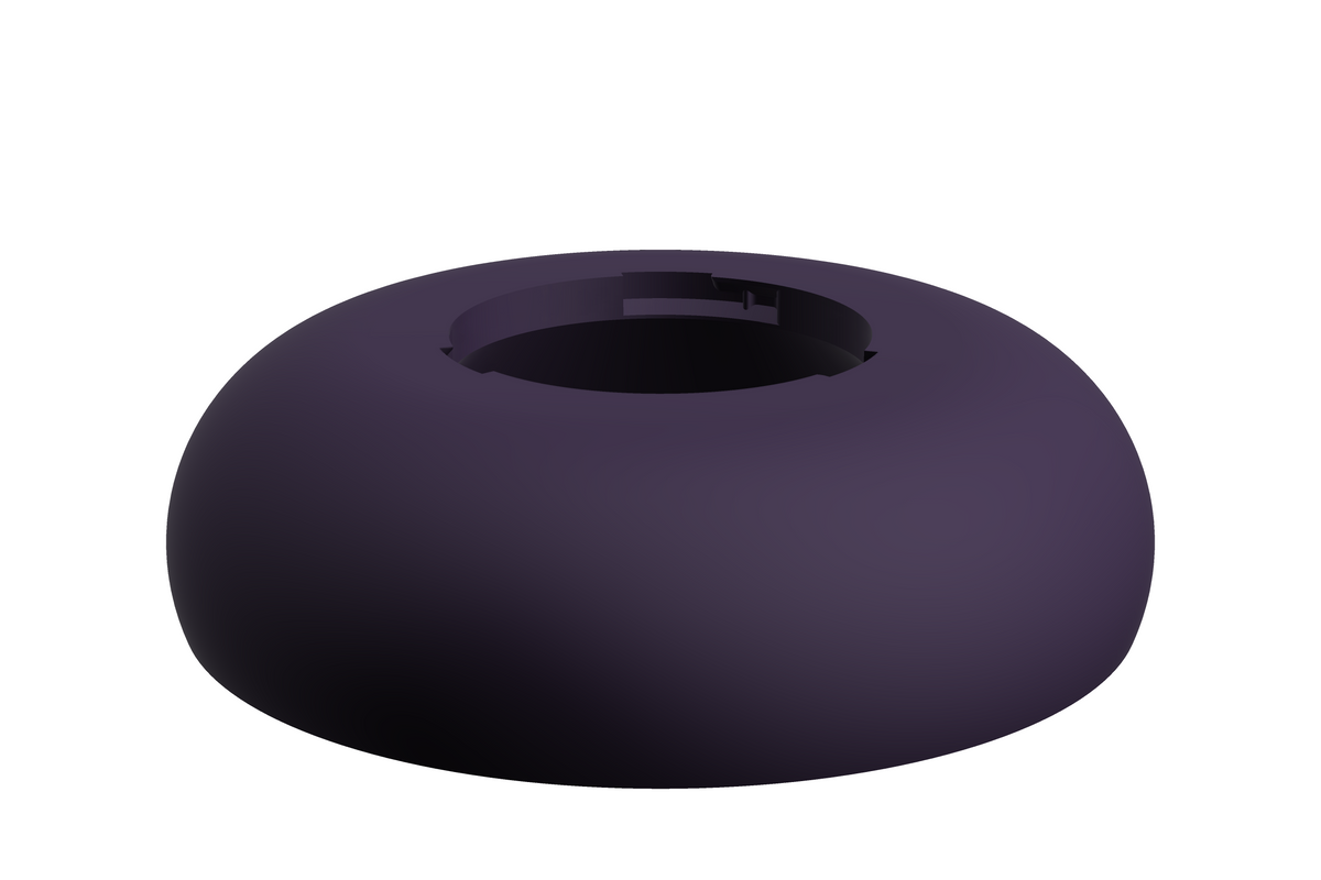 Base Boulder | 3D Geprinte Modulaire XXL Vaas - Indigo Purple