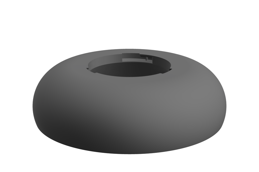 Base Boulder | 3D Geprinte Modulaire XXL Vaas - Nardo Gray