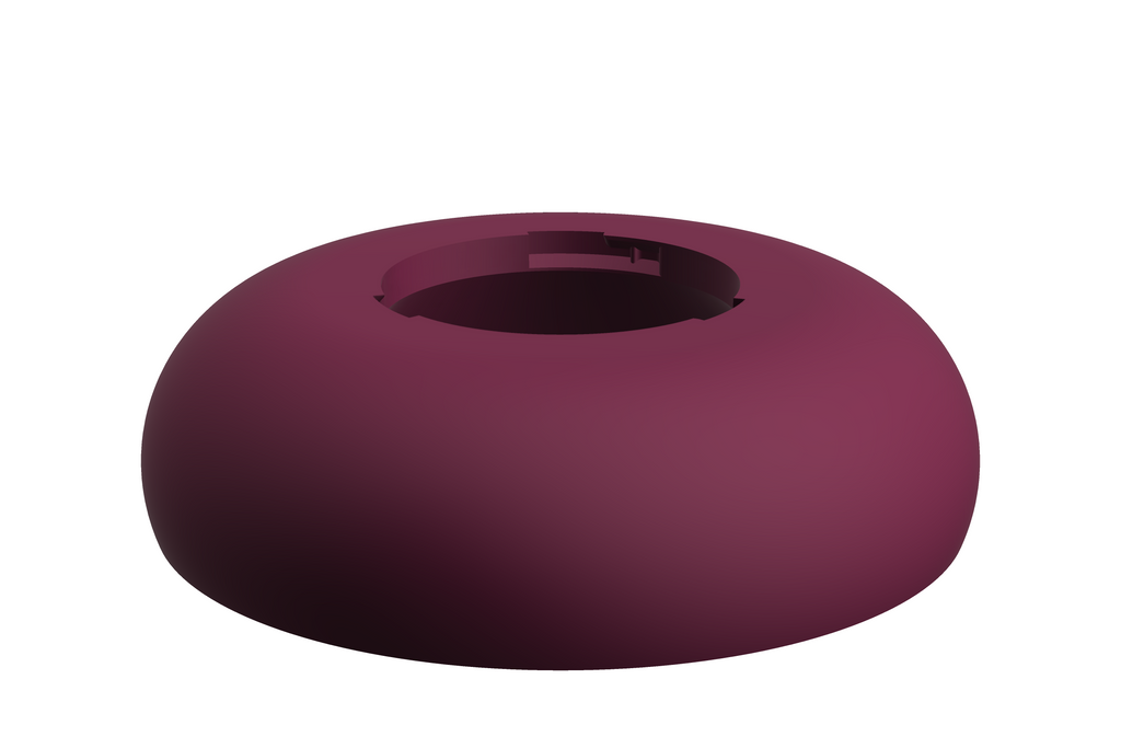 Base Boulder | 3D Geprinte Modulaire XXL Vaas - Plum