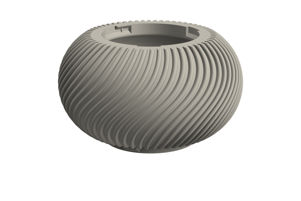 Cobble | 3D Geprinte Modulaire XXL Vaas - Bone White
