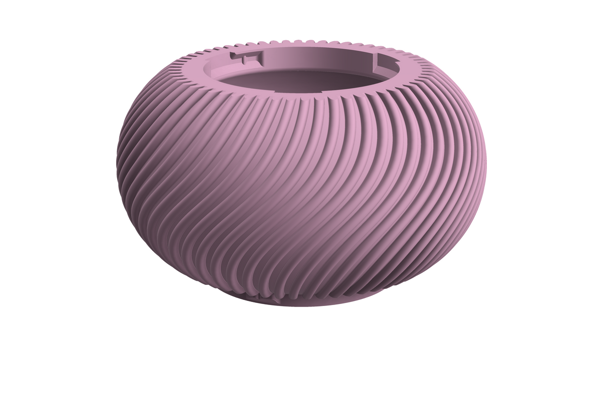 Cobble | 3D Geprinte Modulaire XXL Vaas - Sakura Pink