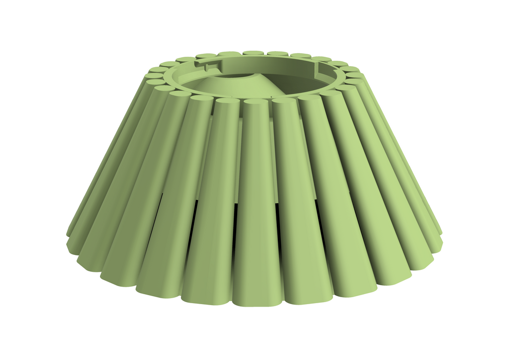 Base Dune | 3D Geprinte Modulaire XXL Vaas - Apple Green