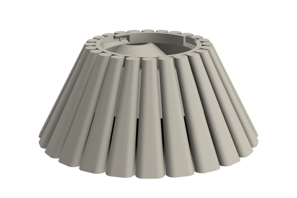 Base Dune | 3D Geprinte Modulaire XXL Vaas - Bone White