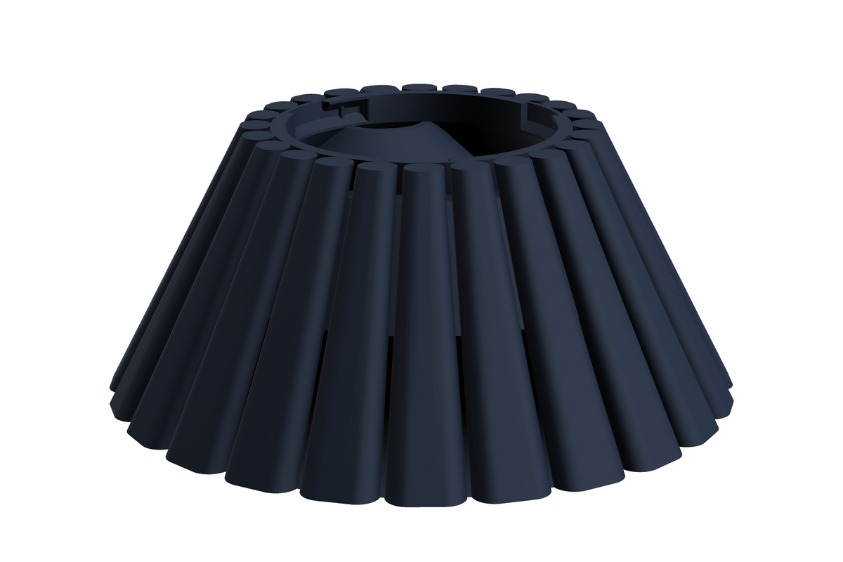Base Dune | 3D Geprinte Modulaire XXL Vaas - Dark Blue