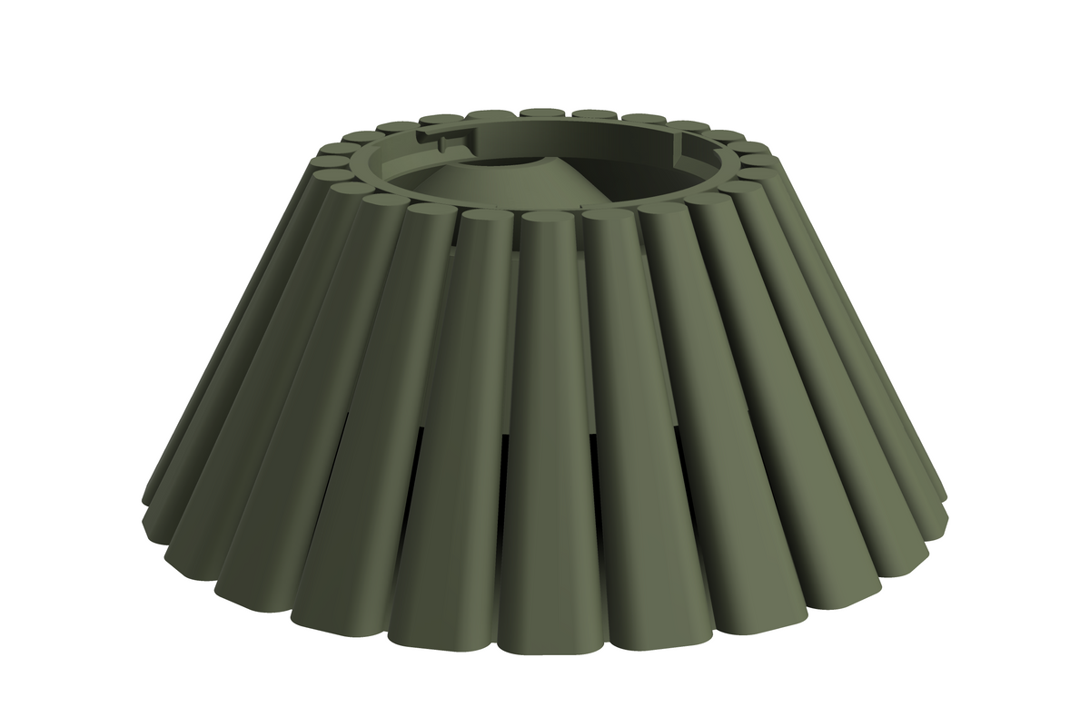 Base Dune | 3D Geprinte Modulaire XXL Vaas - Dark Green