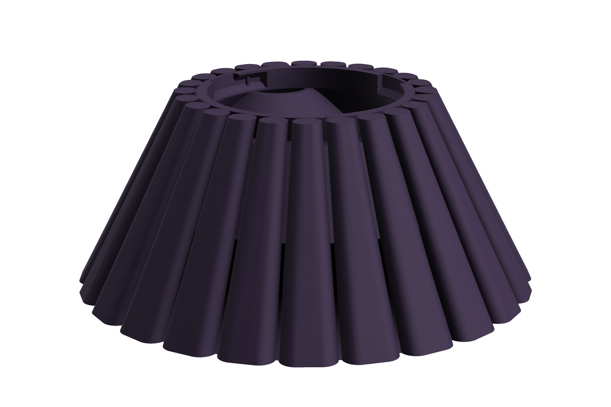 Base Dune | 3D Geprinte Modulaire XXL Vaas - Indigo Purple