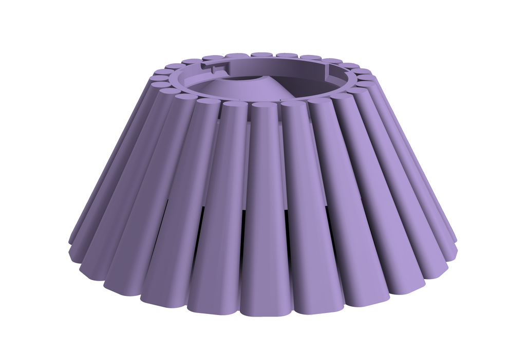 Base Dune | 3D Geprinte Modulaire XXL Vaas - Lilac Purple