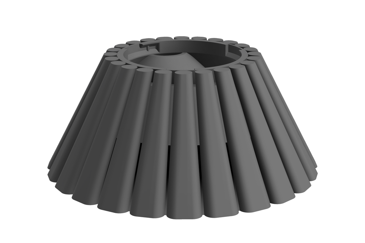 Base Dune | 3D Geprinte Modulaire XXL Vaas - Nardo Gray