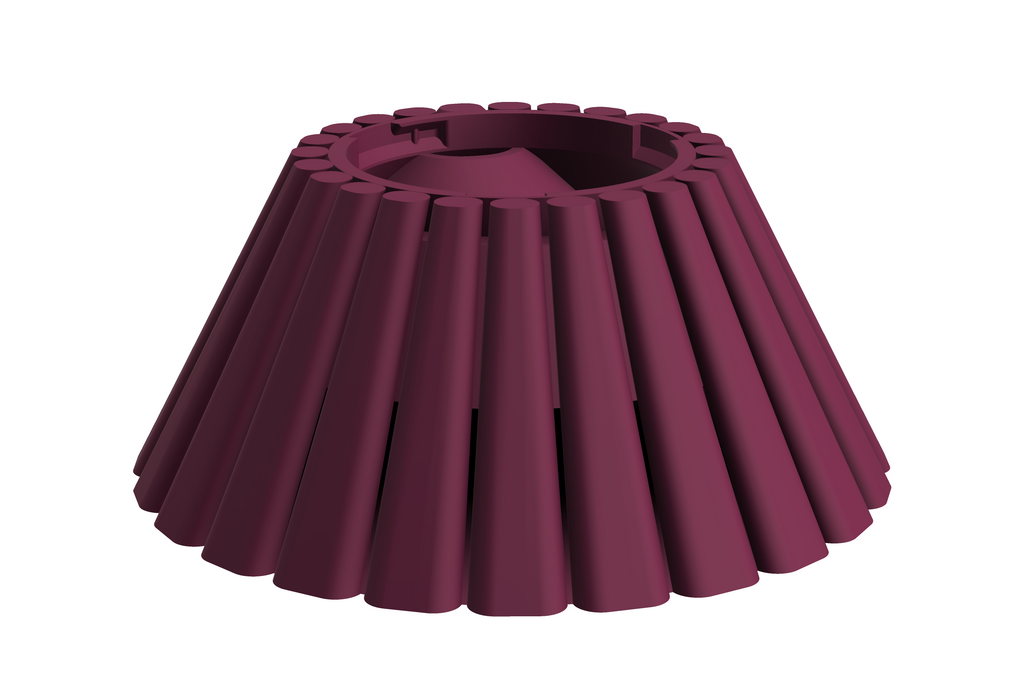 Base Dune | 3D Geprinte Modulaire XXL Vaas - Plum
