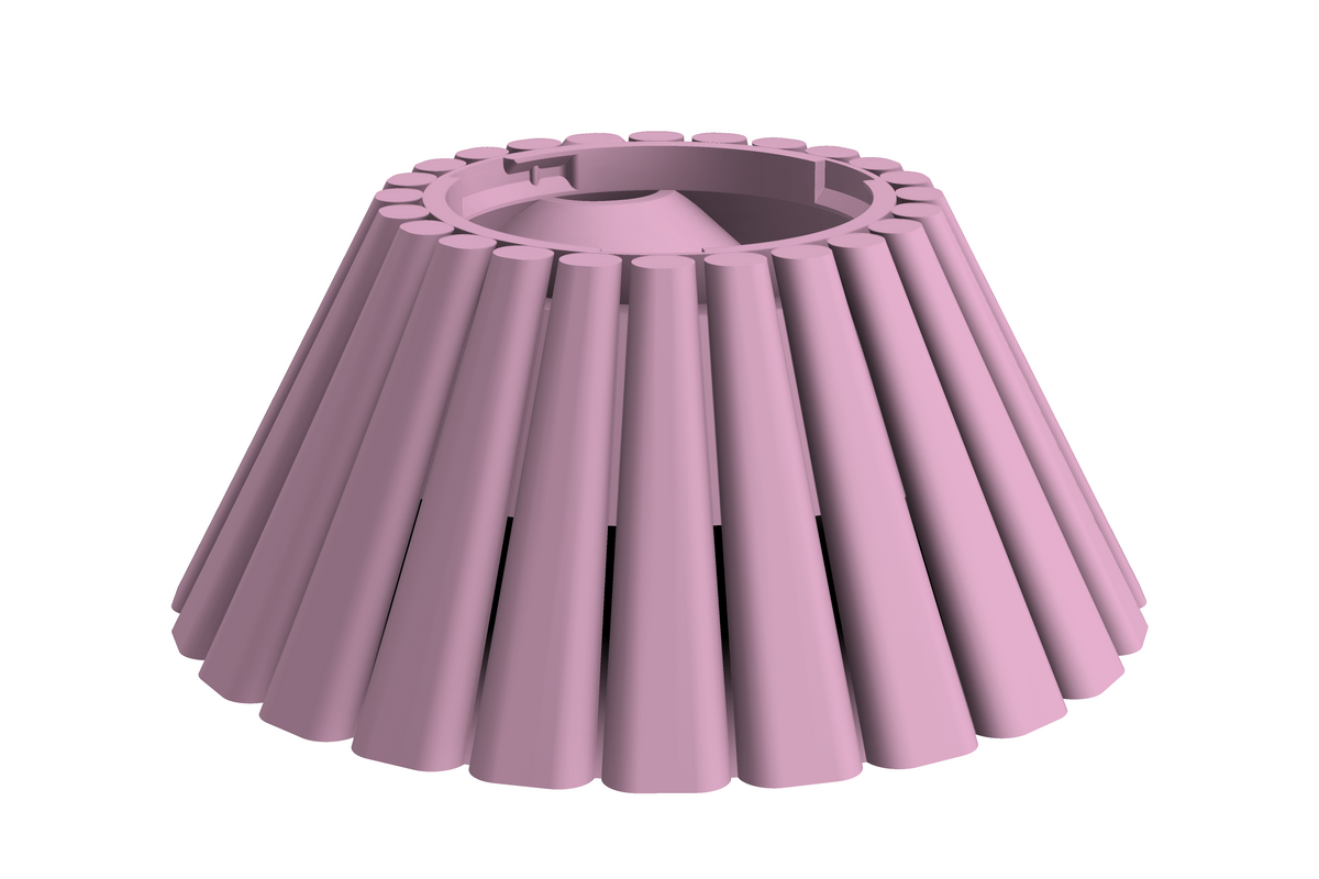 Base Dune | 3D Geprinte Modulaire XXL Vaas - Sakura Pink