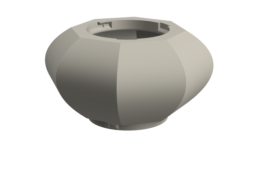 Lume | 3D Geprinte Modulaire XXL Vaas - Bone White