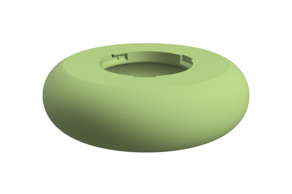 Puck | 3D Geprinte Modulaire XXL Vaas - Apple Green