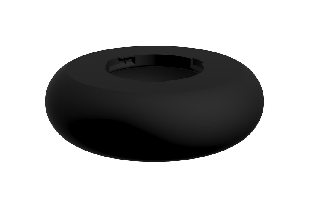 Puck | 3D Geprinte Modulaire XXL Vaas - Charcoal Black