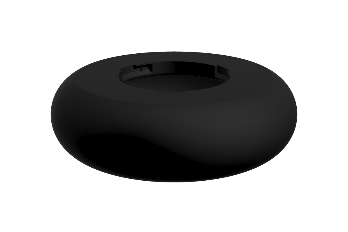 Puck | 3D Geprinte Modulaire XXL Vaas - Charcoal Black