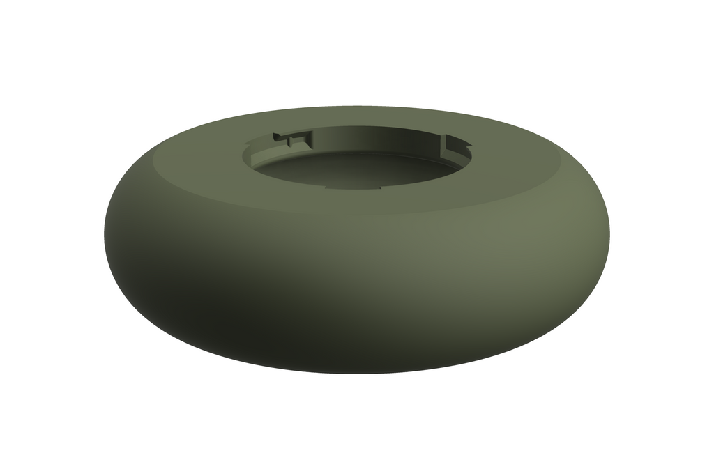Puck | 3D Geprinte Modulaire XXL Vaas - Dark Green